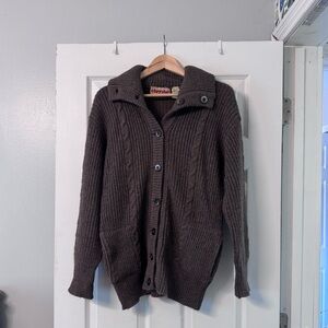 Cozy Vintage Brown Cardigan